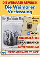 Vorschau - Arbeitsblätter - Weimarer Verfassung AB2 Spartakusaufstand Arbeitsblatt - Deckblatt