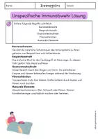 Vorschau - Arbeitsblätter - unspezifische Immunabwehr - Immunsystem - Seite 2