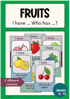 förhandsvisning - I have ... Who has ...? Game: Fruits - försättsblad