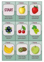 förhandsvisning - I have ... Who has ...? Game: Fruits - sida 3