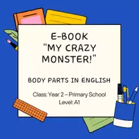 anteprima - Esercizi - My Crazy Monster! Body Parts in English - Pagina di copertina