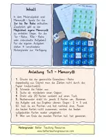 Vorschau - Spiele - Einmaleins-Memory® (2er- bis 9er-Reihe + leere Spielkarten) - Deckblatt