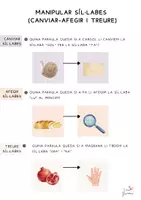 Vista previa - Tarjetas / Manipulativos - AFEGIR-TREURE-CANVIAR SIL·LABES COSNCÌENCIA FONOLÒGICA. - Portada
