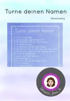 Vorschau - Stationenlernen - Turne deinen Namen - Sport im Homeschooling - Deckblatt