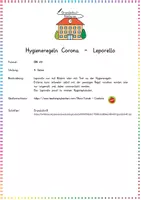 Vorschau - Arbeitsblätter - Hygieneregeln Corona - Leporello - Seite 1
