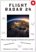 Vorschau - Stationenlernen - Der Traum vom Fliegen: Flightradar24 im MINT/Sachunterricht (Schweiz) - Deckblatt