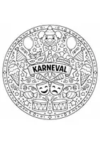 Vorschau - Mal- und Bastelvorlagen - Mandalas Fasching/Karneval - Seite 2