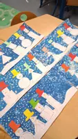 Aperçu - Matériel pour travaux manuels / dessin - Bonhommes de neige géométriques - Page de couverture