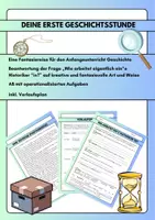 Vorschau - Stundenentwürfe - Erste Geschichtsstunde: Zeitreise (Fantasiereise) - Deckblatt