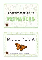 Vista previa - Hojas de trabajo - Primavera II - LECTOESCRITURA - página 1