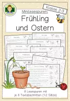 Vorschau - Arbeitsblätter - Minilesespuren: Frühling und Ostern (Lesen Grundschule Klasse 2-3) - Deckblatt