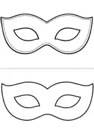 Vorschau - Mal- und Bastelvorlagen - Karnevalsmasken – Vorlagen zum Selbergestalten (Fasching & Karneval) - Seite 2