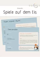 Vorschau - Spiele - Eislaufen: Kartei "Spiele auf dem Eis" - Deckblatt
