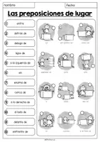 Vorschau - Arbeitsblätter - Las preposiciones de lugar - Arbeitsblatt 3 (Nummerieren) - Seite 3