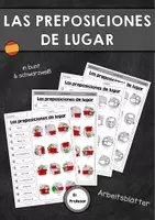 Vorschau - Arbeitsblätter - Las preposiciones de lugar - Arbeitsblatt 3 (Nummerieren) - Deckblatt