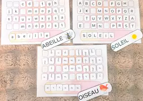 Aperçu - Jeux - Le clavier des capitales, scriptes et cursives - Page de couverture