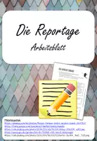 Vorschau - Arbeitsblätter - Reportage schreiben (Arbeitsblatt) - Deckblatt