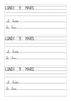 Aperçu - Feuilles d'exercices - Carnet d'écriture quotidien - Page 2