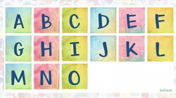 Vorschau - Bildkarten - Bunte Buchstabenschilder A-Z - Seite 3