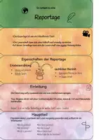 Vorschau - Arbeitsblätter - Reportage Sparkpaket- Merkfächer und Arbeitsblatt - Seite 1