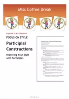 Vorschau - Arbeitsblätter - Participial Constructions - Improving Your Writing Style - Deckblatt