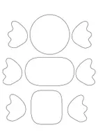 Vorschau - Mal- und Bastelvorlagen - Bonbons Bastelvorlagen Fasching/Karneval - Kunst in der Grundschule - Seite 2