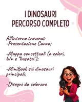 anteprima - Materiale di supporto/inclusione - Percorso completo sui dinosauri - Pagina di copertina