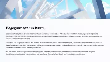 Vorschau - Präsentationen/Tafelbilder - Lagebeziehungen im Raum – Geraden und Ebenen sicher analysieren | Präsentation - Seite 2