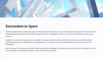 Vorschau - Präsentationen/Tafelbilder - Bilingualer Mathe-Unterricht: Spatial Relationships in 3D Space | Presentation - Seite 2