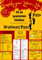 Vorschau - Arbeitsblätter - Fit im spanischen Satzbau - Oraciones paso a paso - Deckblatt