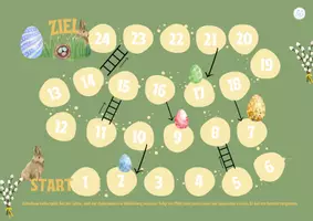 Vorschau - Spiele - Osterhase Leiterspiel Würfelspiel - Deckblatt