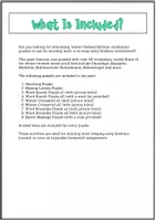 Vorschau - Arbeitsblätter - Winterwörter: German Vocabulary Puzzles - Seite 2