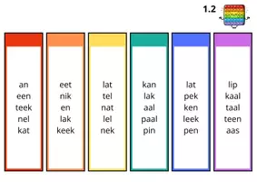 Voorbeeld - Pop it - aanvankelijk lezen - ik lees met hup en aap - Pagina 2