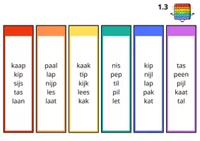 Voorbeeld - Pop it - aanvankelijk lezen - ik lees met hup en aap - Pagina 3