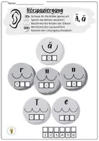 Vorschau - Arbeitsblätter - Buchstabeneinführung Ä, Ö, Ü, ß - Buchstabe Ä, Ö, Ü, ß - Hörspaziergang Ä, Ö, Ü, ß - Seite 3