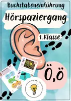 Vorschau - Spiele - Buchstabeneinführung Ö - Buchstabe Ö - Hörspaziergang Ö mit Differenzierung - Deckblatt