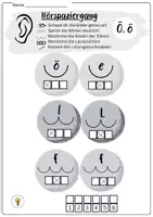 Vorschau - Spiele - Buchstabeneinführung Ö - Buchstabe Ö - Hörspaziergang Ö mit Differenzierung - Seite 2