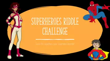 Vorschau - Arbeitsblätter - Superheroes Riddle & Writing Challenge - Modal Verbs - Deckblatt