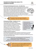 Vorschau - Arbeitsblätter - Neurobiologie Lernen Synaptische Plastizität LTP, LTD, Hebb - Seite 1