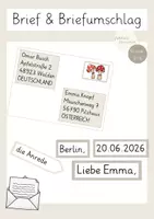 Vorschau - Arbeitsblätter - Briefe - Aufbau eines Briefes und eines Briefumschlags - Deckblatt