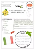 Vorschau - Arbeitsblätter - Länderküche Italien - AB & Rezepte - Seite 1