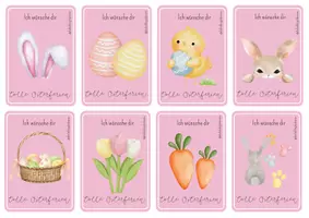 Vorschau - Bildkarten - Grußkärtchen Ostern - Osterferien - Deckblatt