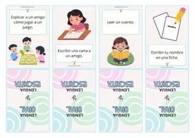 Vista previa - Tarjetas / Manipulativos - Tarjetas LENGUA ORAL y LENGUA ESCRITA - página 3