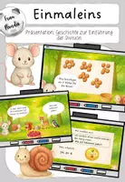 Vorschau - Präsentationen/Tafelbilder - Division - Präsentation zur Einführung mit einer Geschichte - Deckblatt