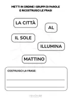 anteprima - Esercizi - Costruzione della frase: Ordina le parole - Pagina 3