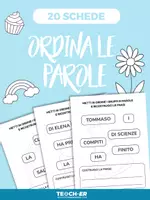 anteprima - Esercizi - Costruzione della frase: Ordina le parole - Pagina di copertina