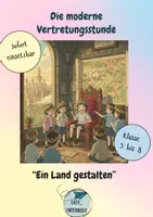 Vorschau - Arbeitsblätter - Sofort einsetzbare Vertretungsstunde (Klasse 5–8) - Deckblatt