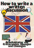 Vorschau - Arbeitsblätter - Englischunterricht: How to Write a Written Discussion - Diskussion schreiben ganz einfach - Deckblatt