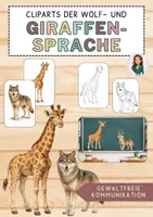 Vorschau - Mal- und Bastelvorlagen - Giraffensprache / Wolfssprache - Tafelmaterial & Cliparts - Deckblatt