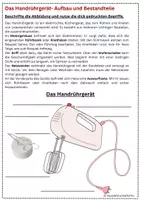 Vorschau - Arbeitsblätter - Das Handrührgerät - Aufbau und Bestandteile - Seite 1